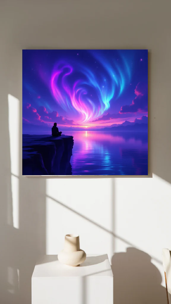 Echoes of the Universe | 4K Dreamy Galaxy Wallpaper | Cosmic Night Fantasy Art - Image 2