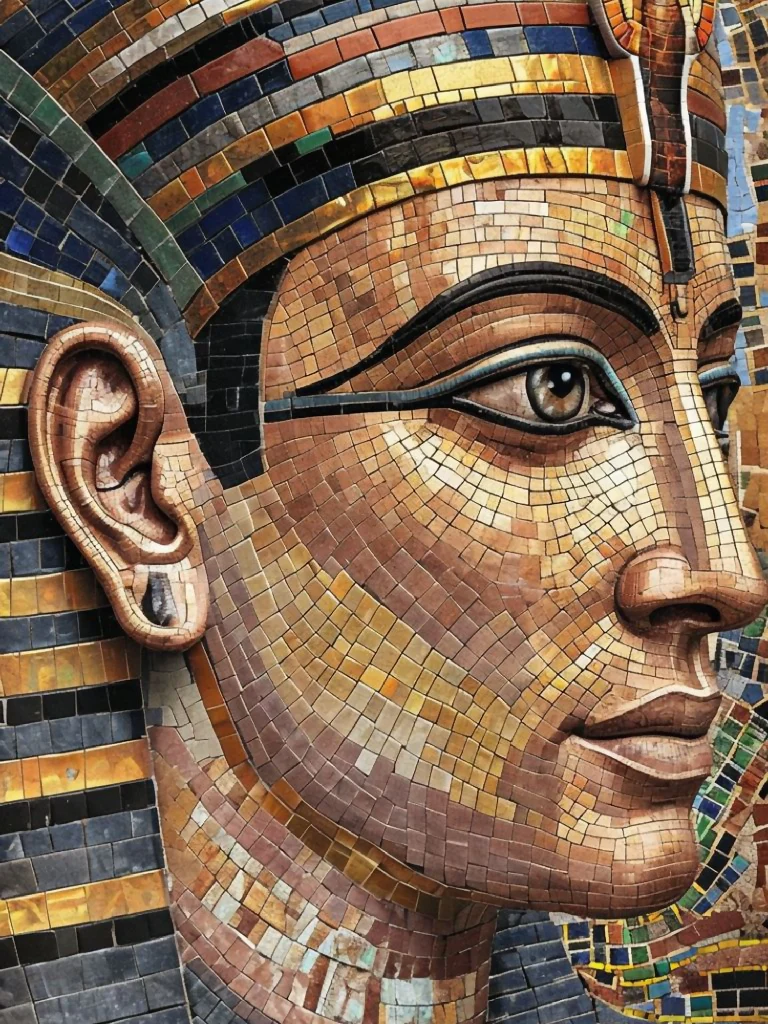Egyptian Enigma In Mosaic Majesty