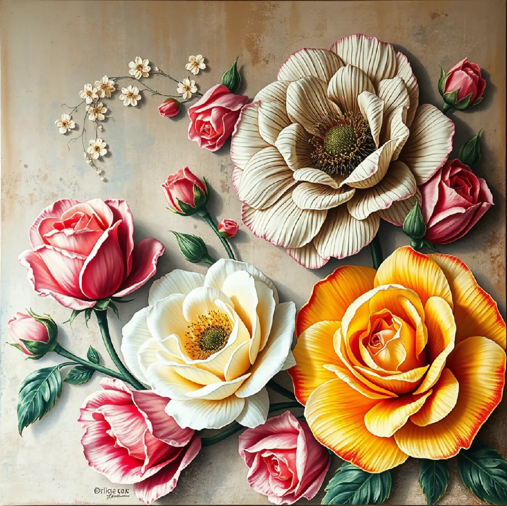Elegant Blooming Garden"**