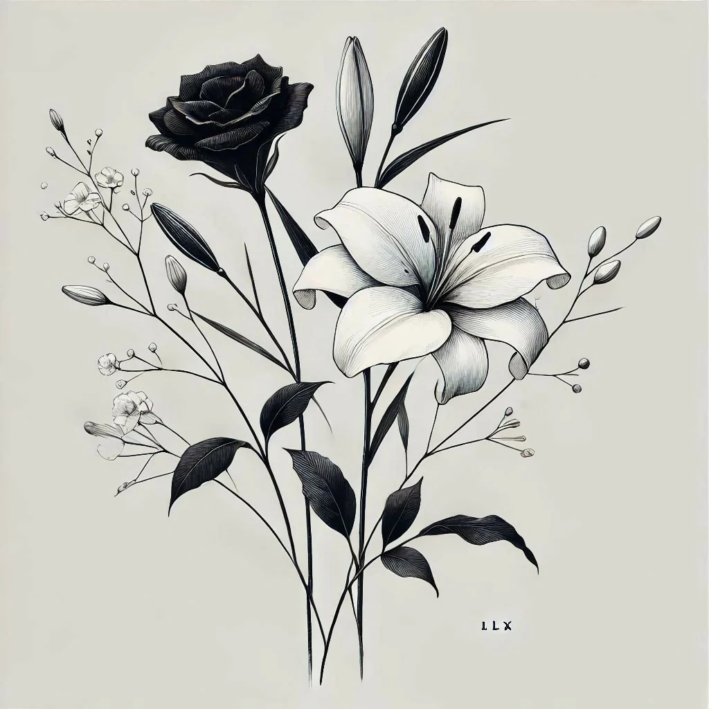 Elegant Minimalist Floral Art