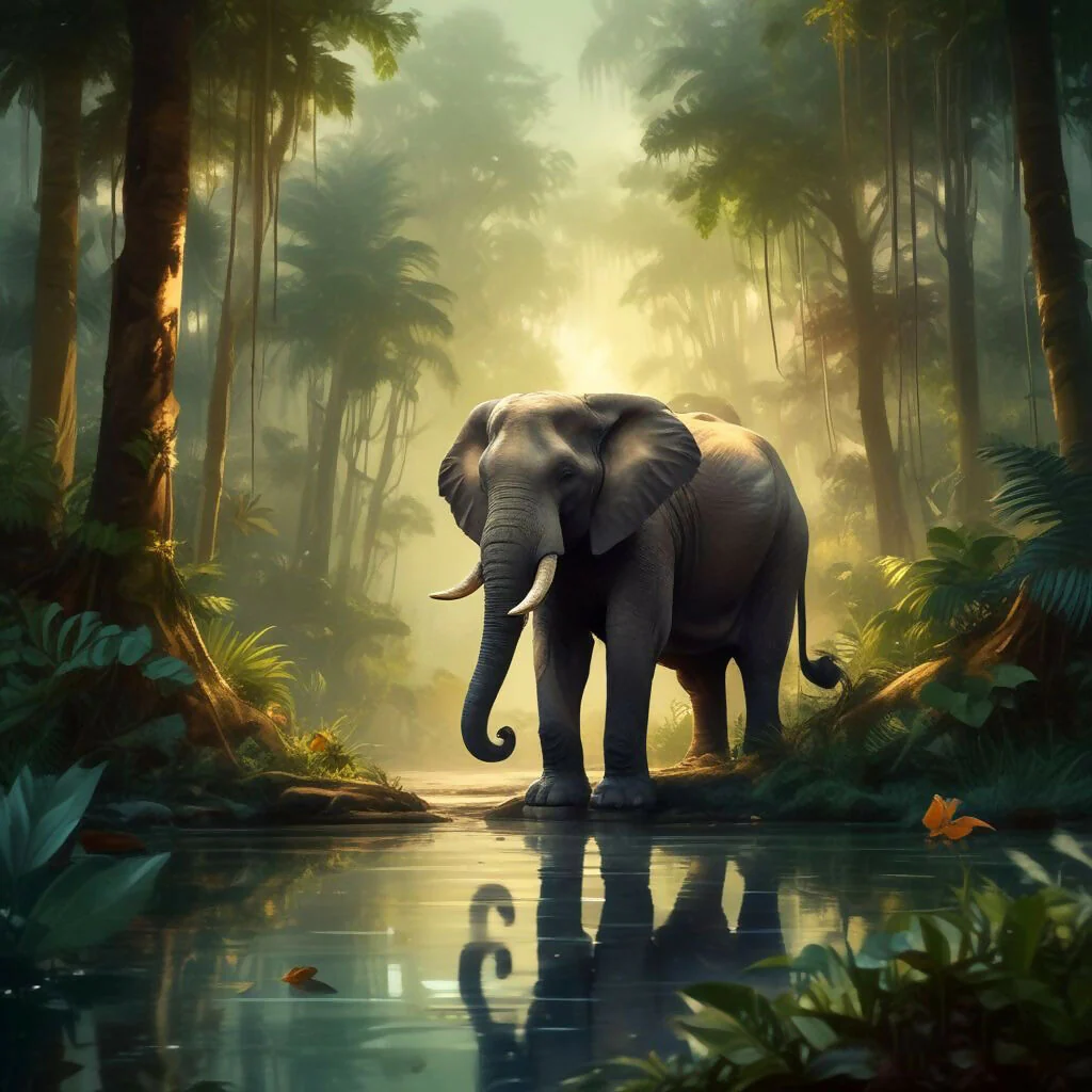 Elephant in the jungle #1