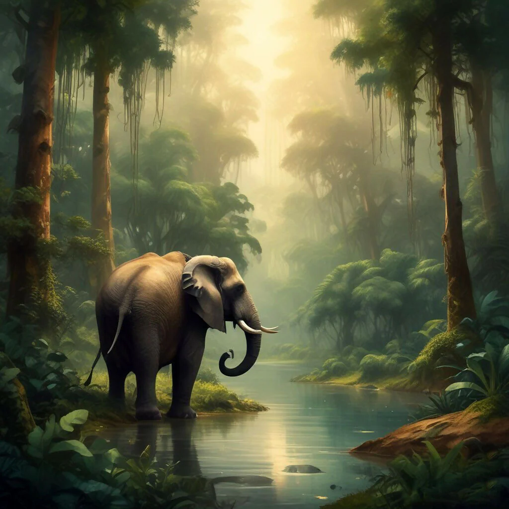 Elephant in the jungle #1 - Image 2