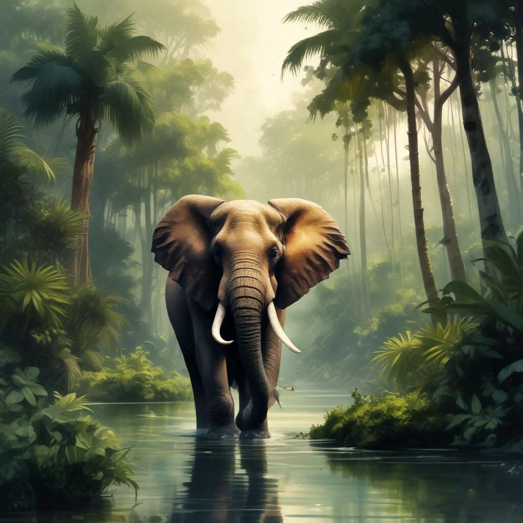 Elephant in the jungle #1 - Image 3