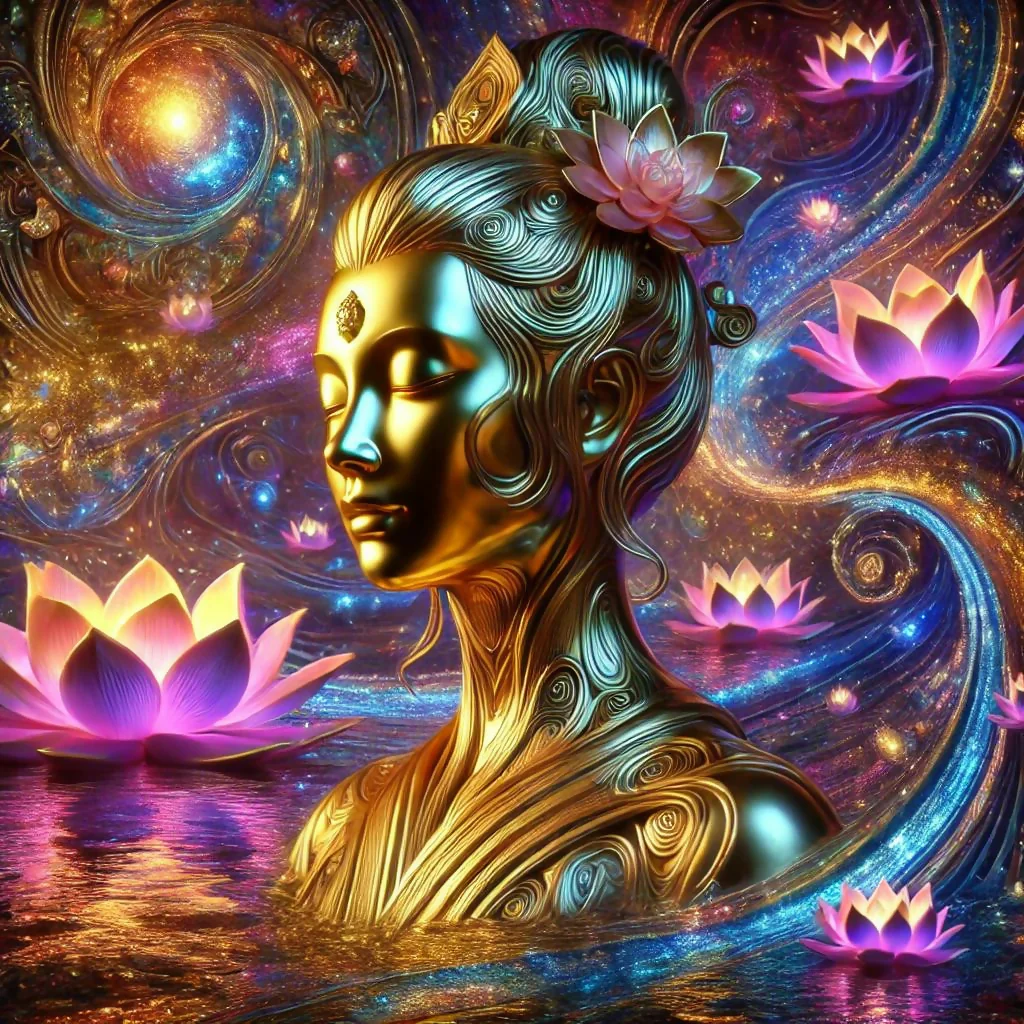 Empress of Celestial "Guan Yin" 3D inspired illustration styles. - Image 2