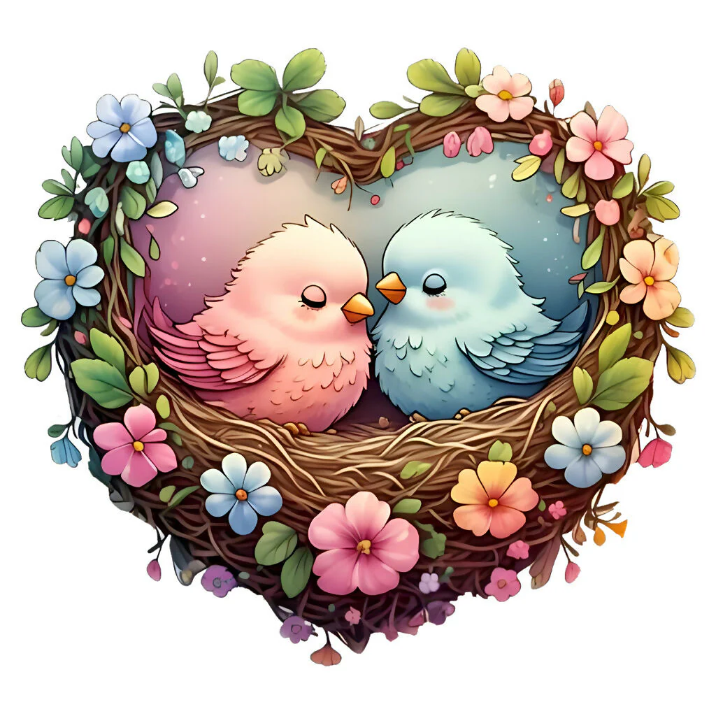 Enchanted Lovebirds