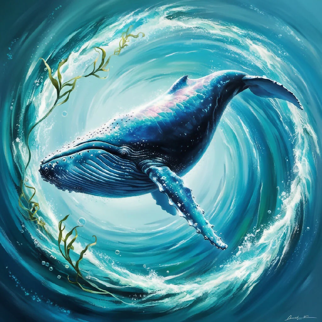 Ethereal Blue Whale