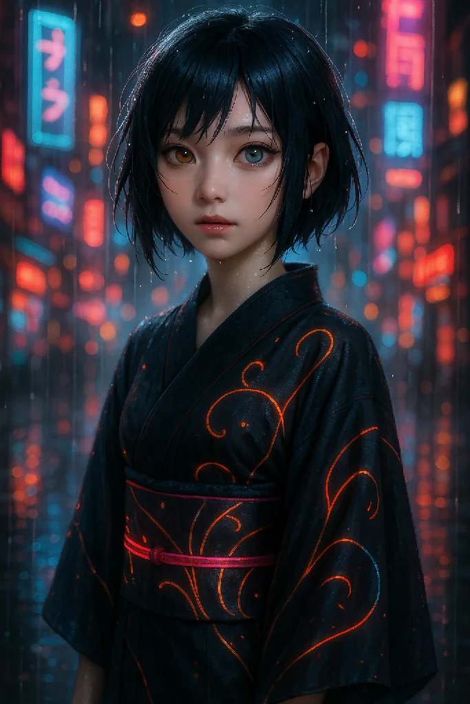 Ethereal Character Portrait with Anime Influence