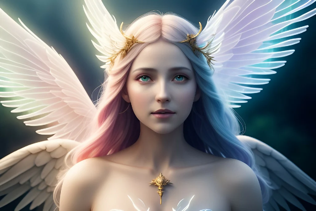 Exploring the Elegance of Winged Women: A Digital Art Marvel