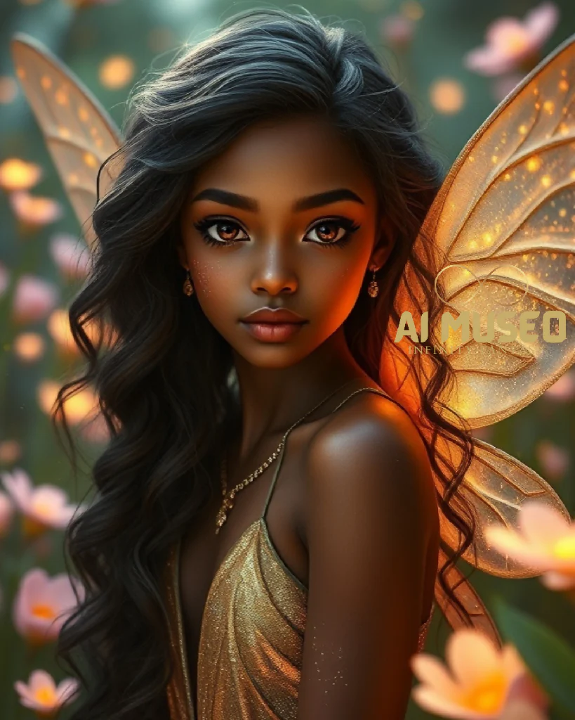 Fairy dark skin teen