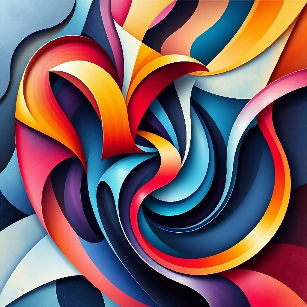 Fantastic creation with waves and lines No. 1