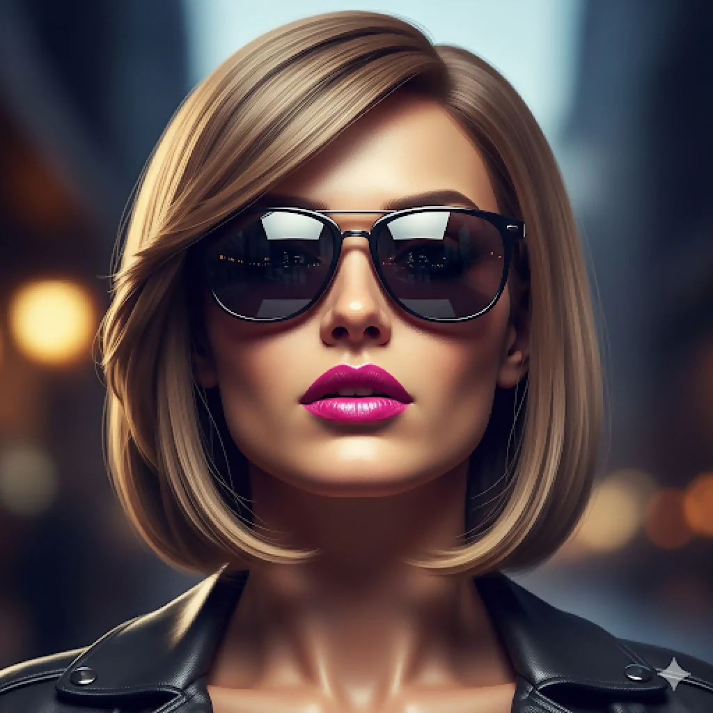 Femme Fatale – Charisme et Éclat Capturés par IA - Image 2
