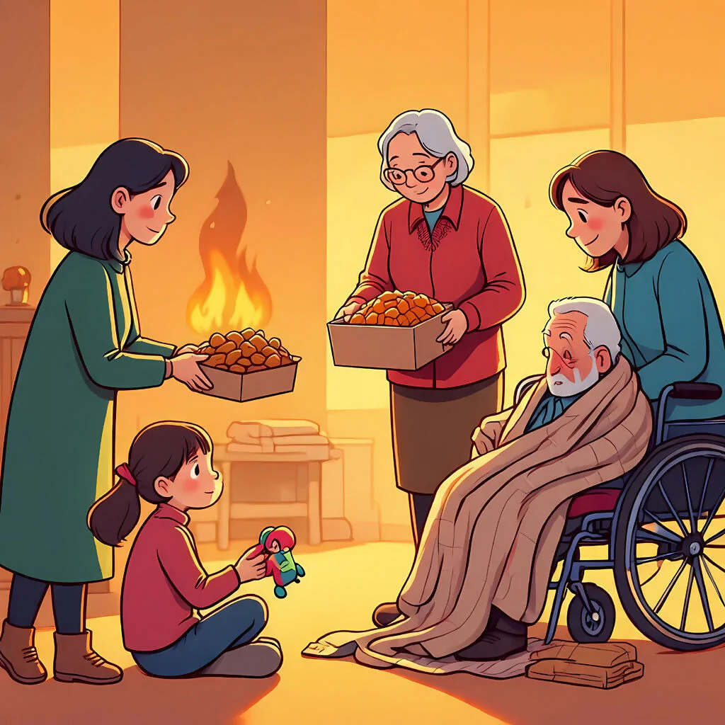 Fireside Generations – Family Care AI Art