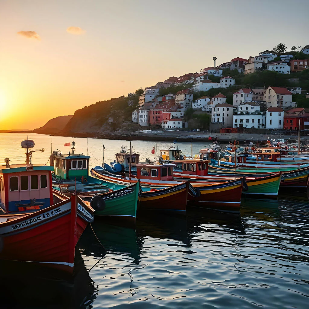 Fishing Village on the Coast