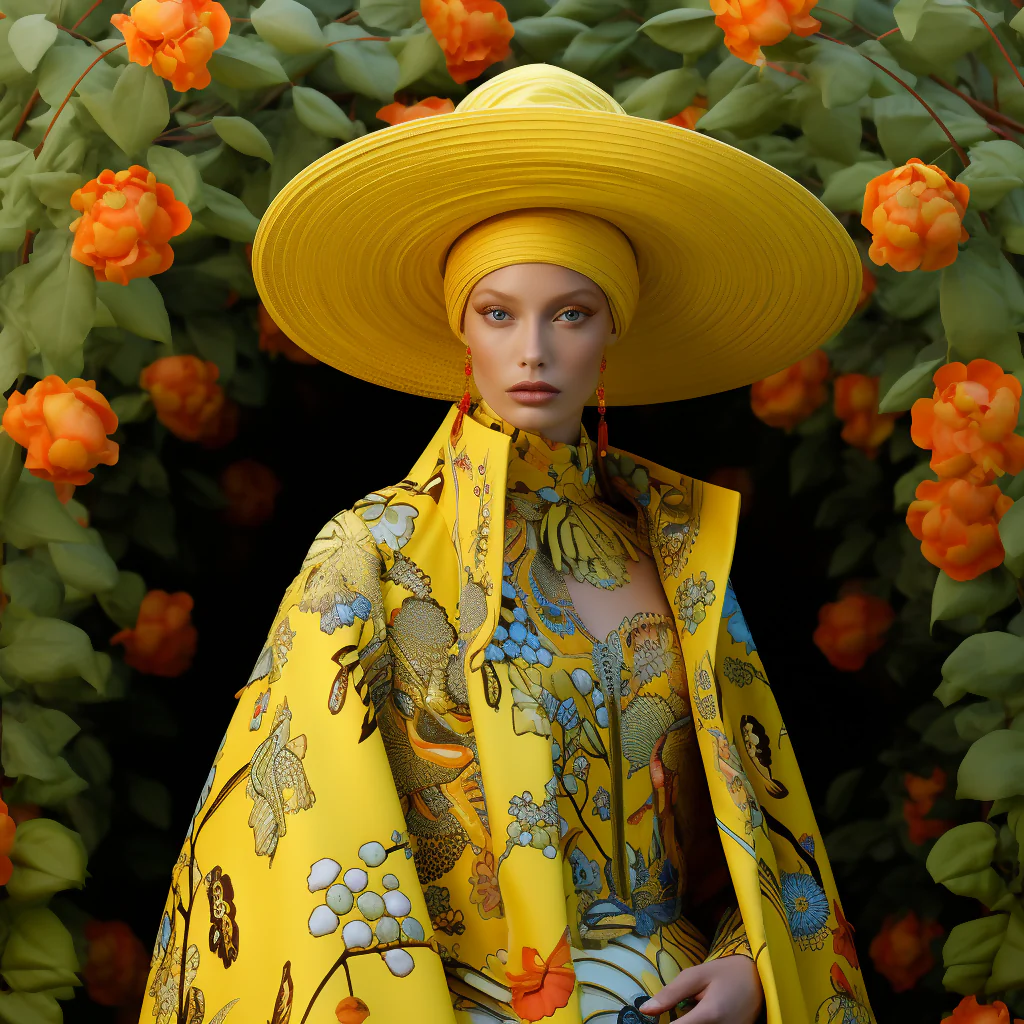 Floral Reverie – Golden Bloom