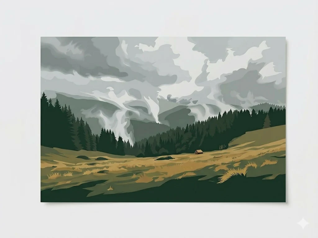 Fog over the forest
