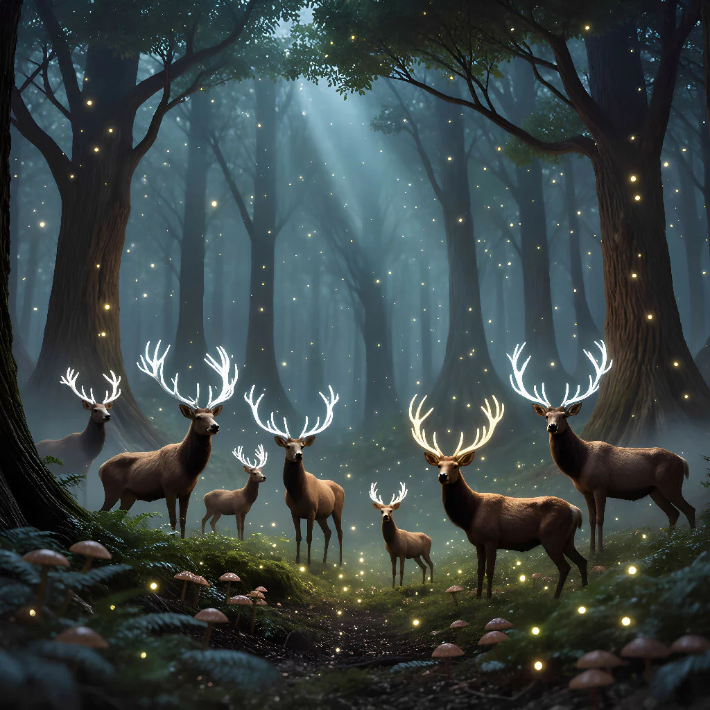 Forest of Glowing Antlers