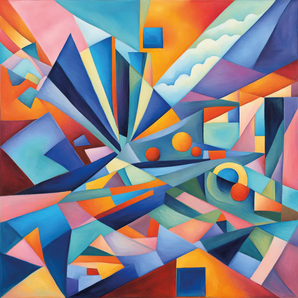 Fragmented Reflections: Abstract Art of Introspection