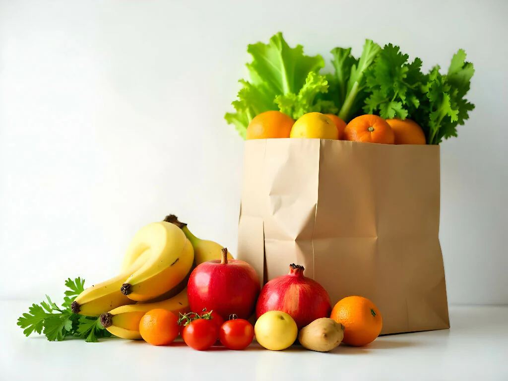 Fresh Produce in a Paper Bag