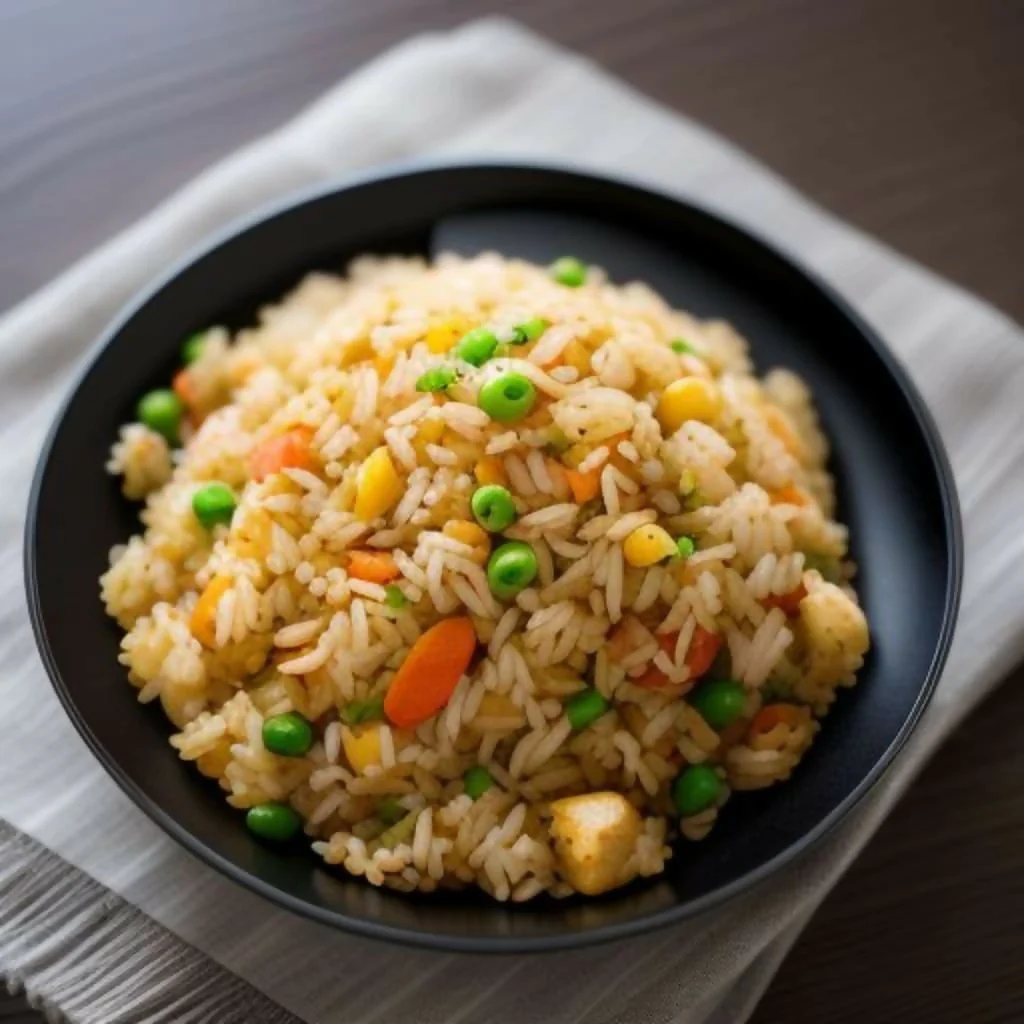 Fried Rice on a Plate