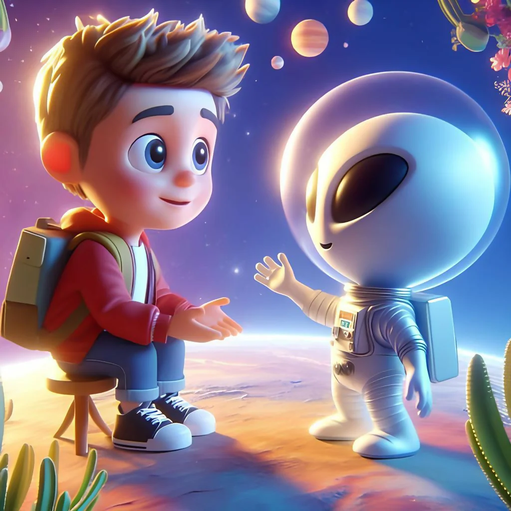friendship without prejudice between a boy and an alien 2