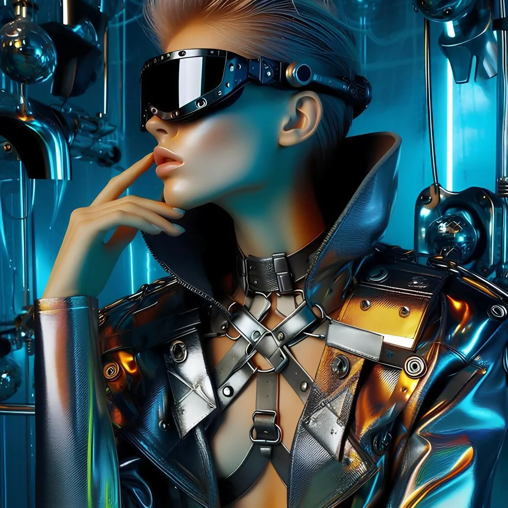 futuristic cyber woman 3