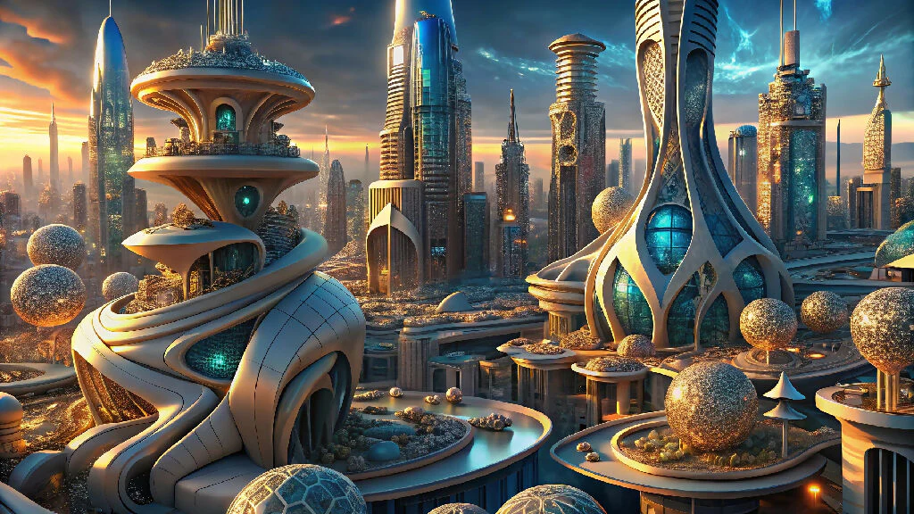 Futuristic Skyline Metropolis