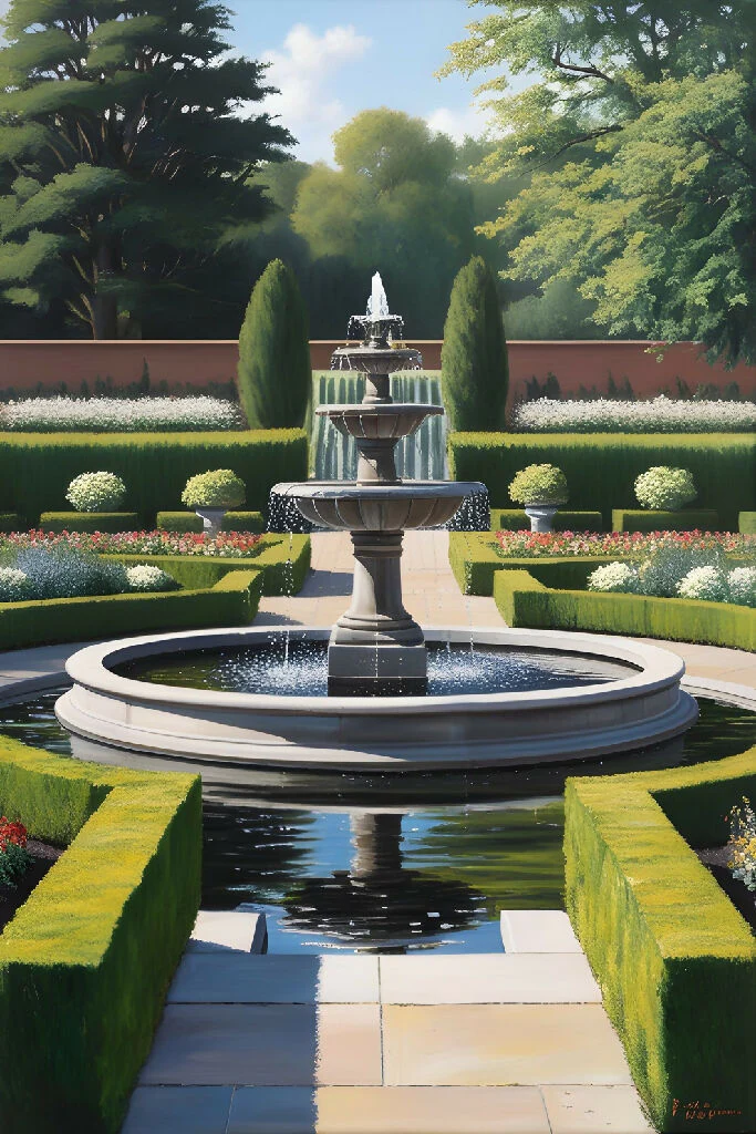 Garden with Fountain