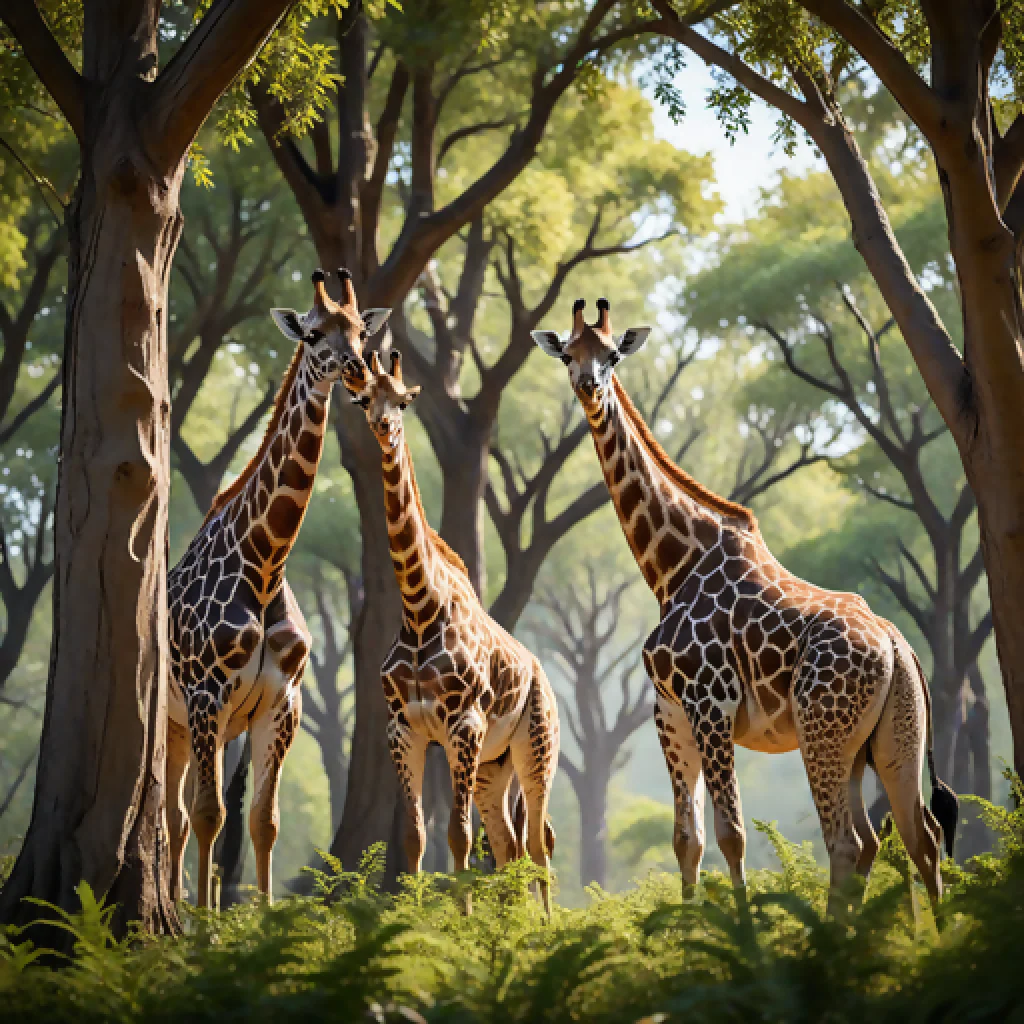 Giraffes In Africa