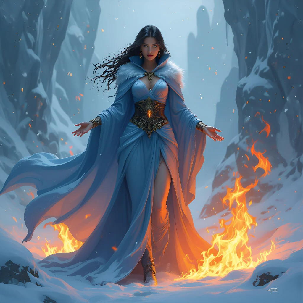 Goddess of ice and fire