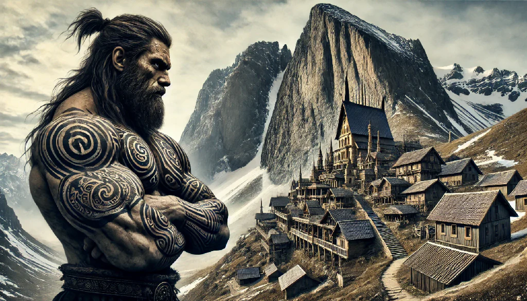 Godyr Looking his village