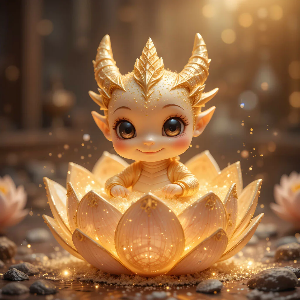 Golden Baby Dragon Born 01