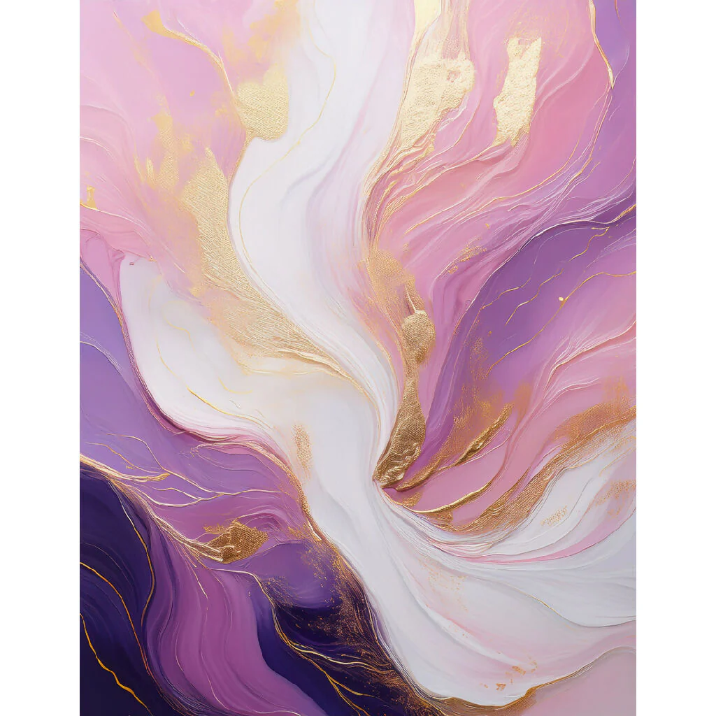 Golden Bloom – Elegant Abstract Art