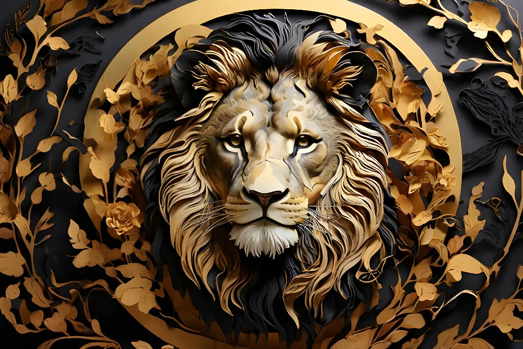 Golden Lion Portrait