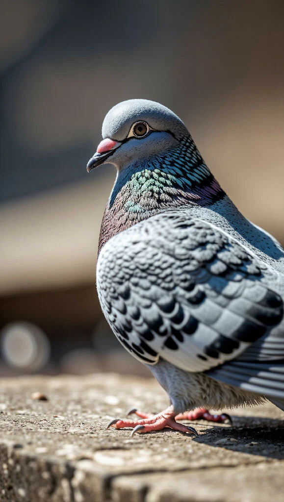Grace in Motion: The Majestic Pigeon