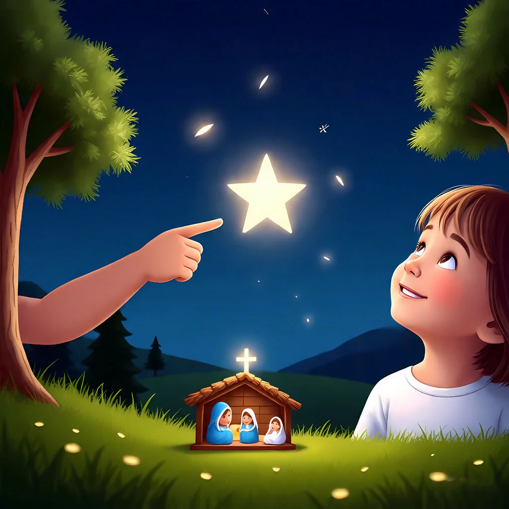 Guiding Star Nativity – Christmas AI Art