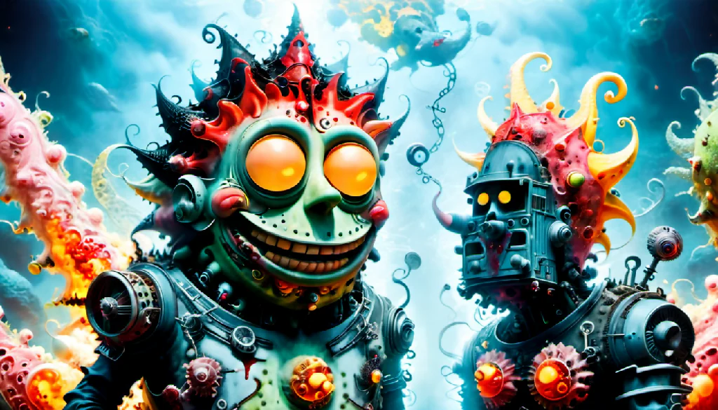 Happy Fractal Robots