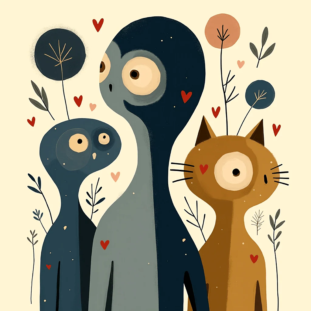 Hearts of the Otherworld: Whimsical Surrealist Trio
