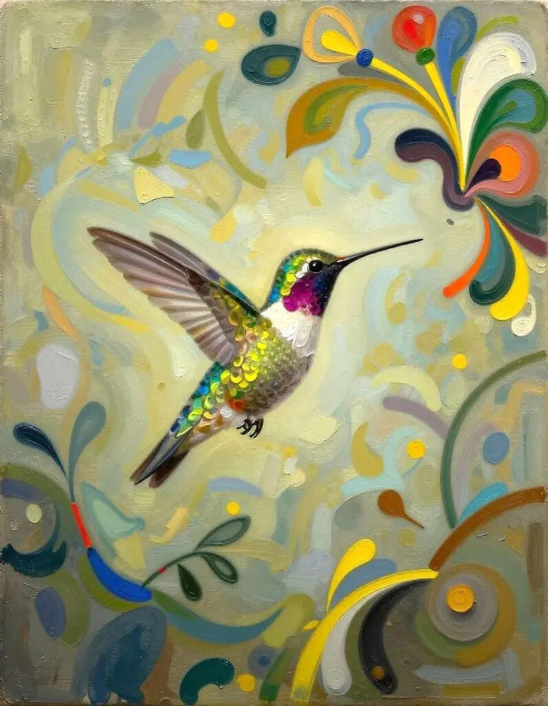 Hummingbird of Colors #0638