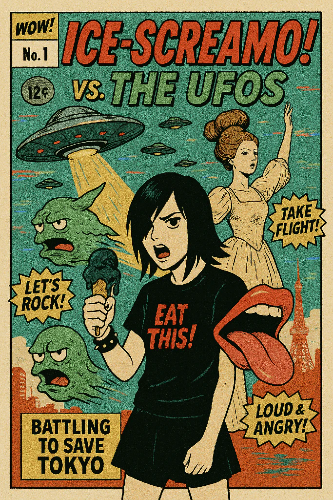 ICE-SCREAMO! vs. THE UFOS