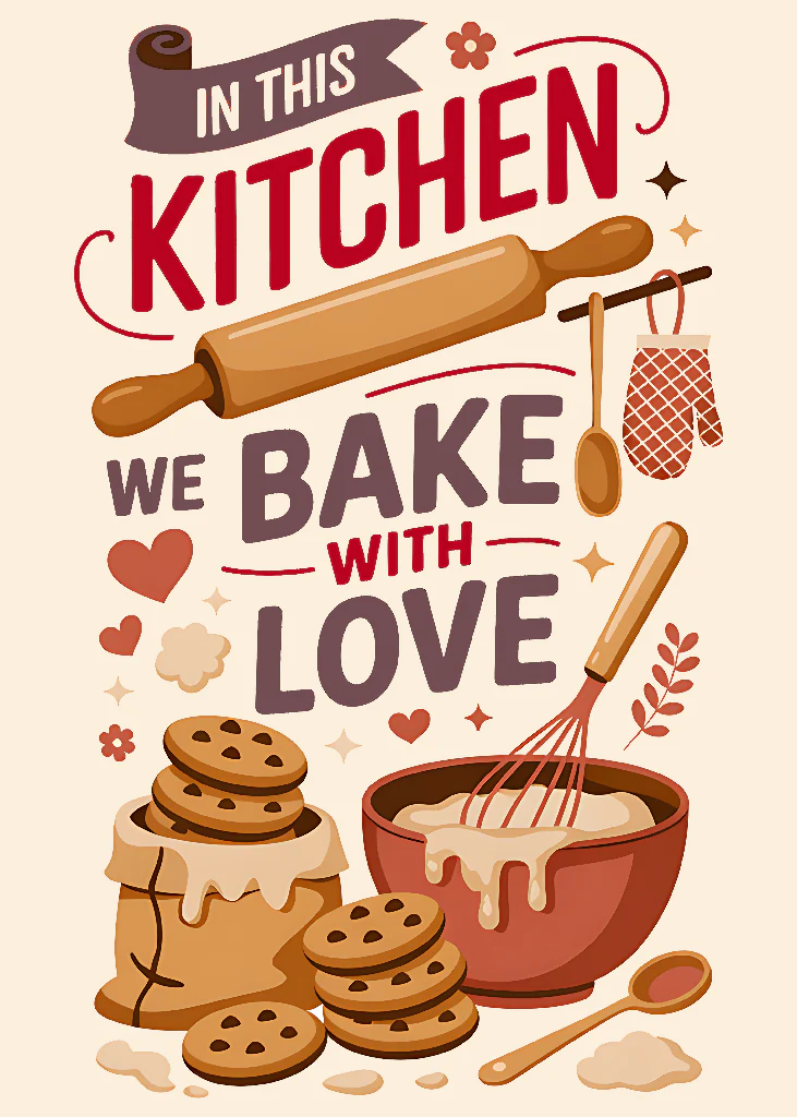 In this kitchen, we bake with love