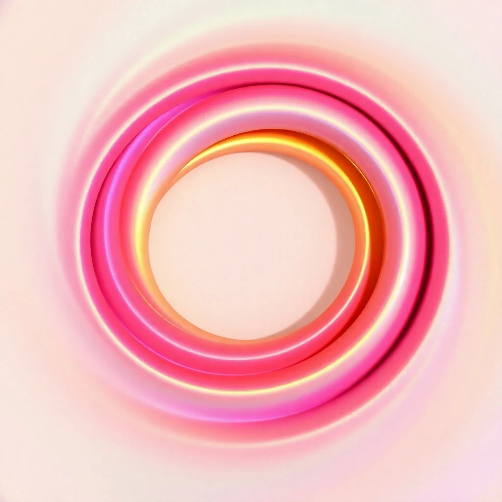 Iridescent Spiral Vortex of Vibrant Hues