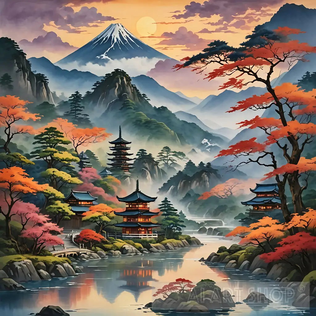 Japanese Landscape Ai Art #nature