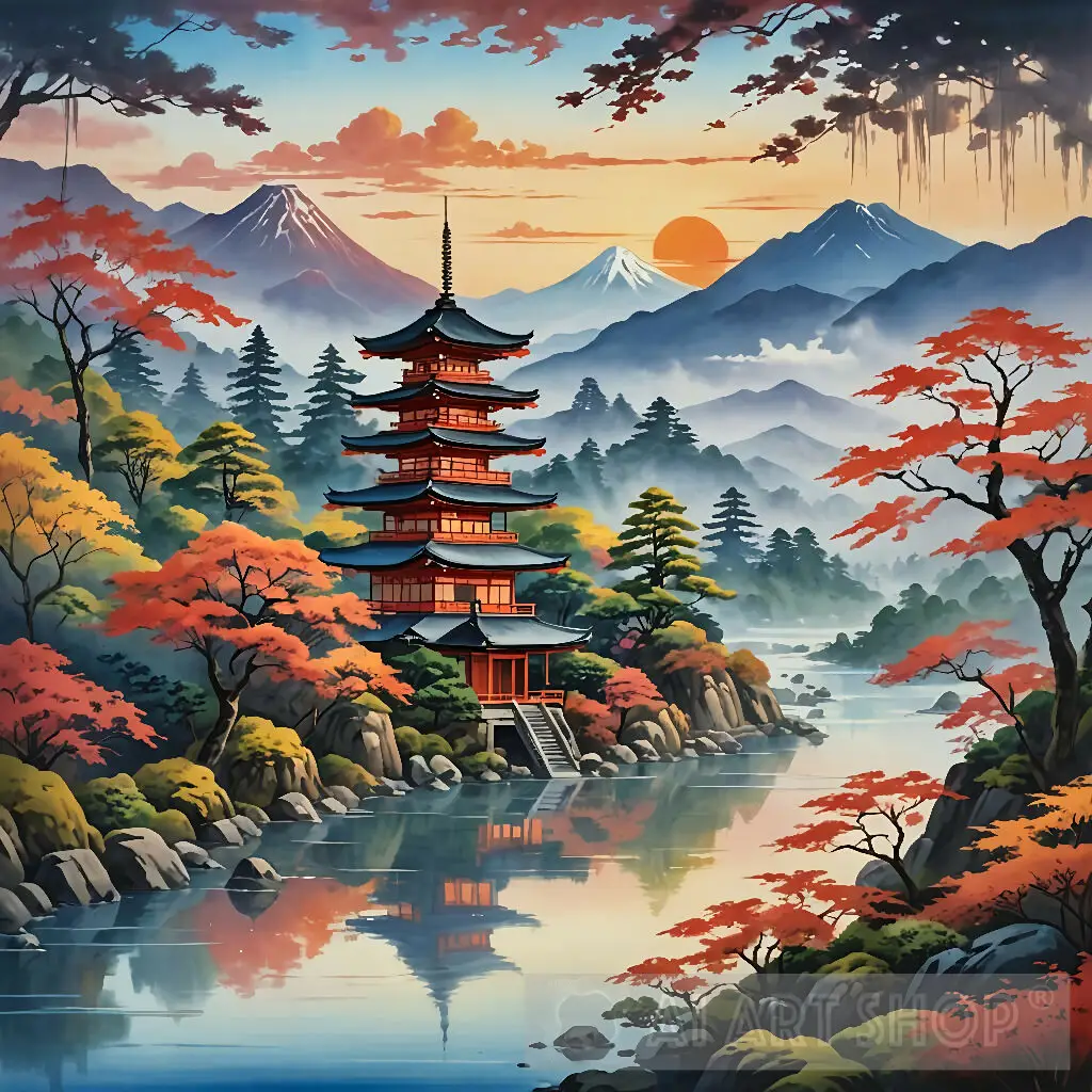 Japanese Landscape Ai Art #nature - Image 10