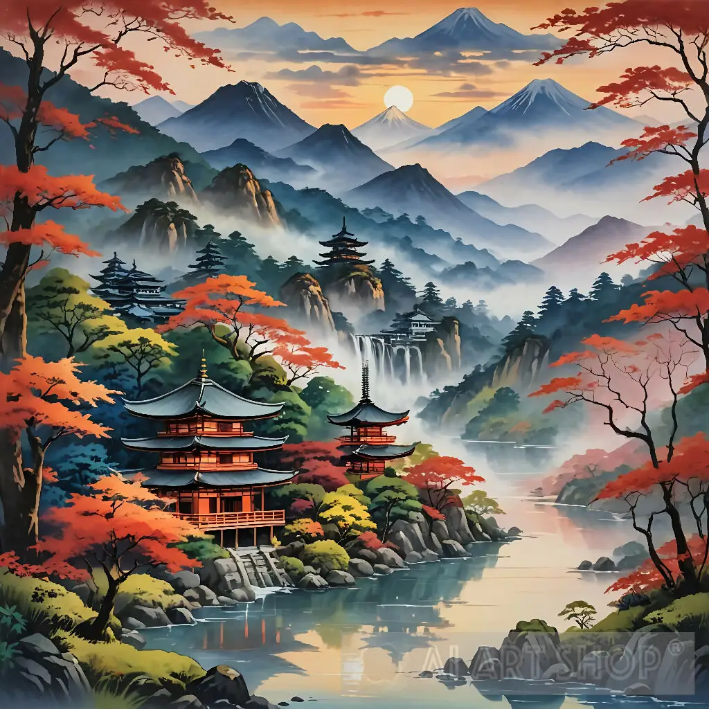 Japanese Landscape Ai Art #nature - Image 4