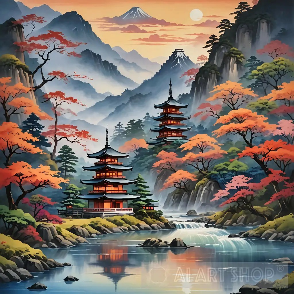 Japanese Landscape Ai Art #nature - Image 5
