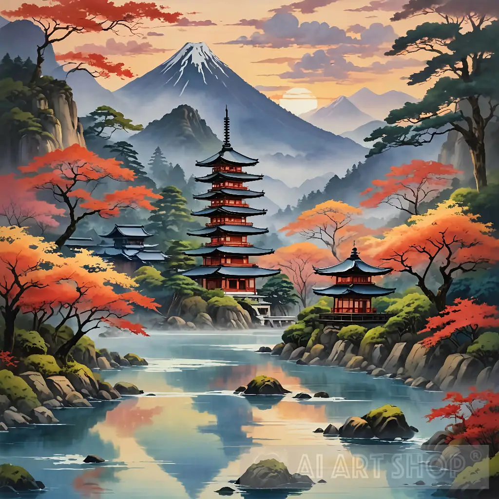 Japanese Landscape Ai Art #nature - Image 6