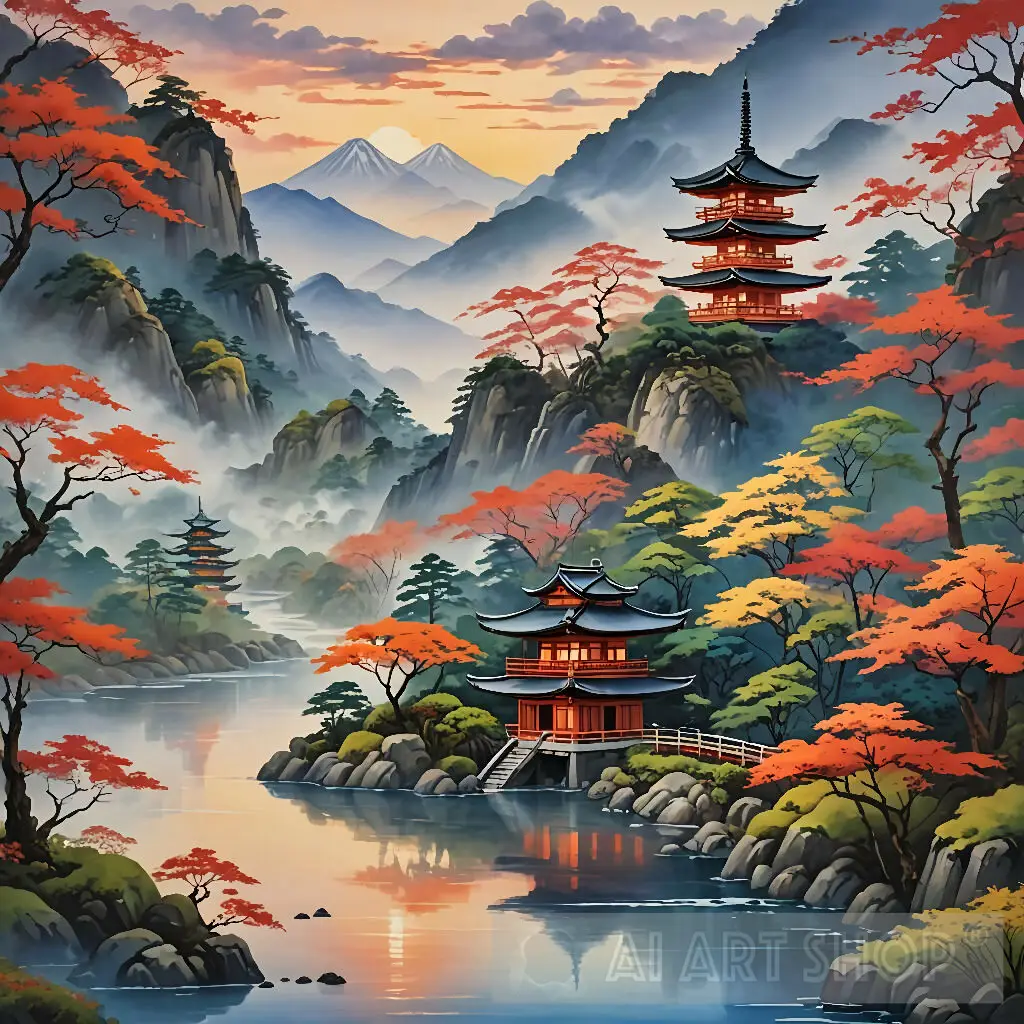 Japanese Landscape Ai Art #nature - Image 7