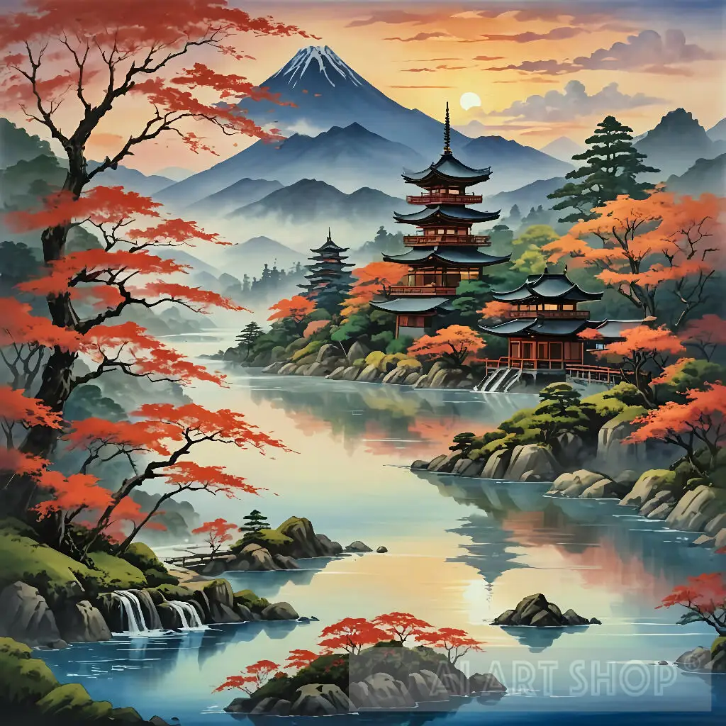 Japanese Landscape Ai Art #nature - Image 8