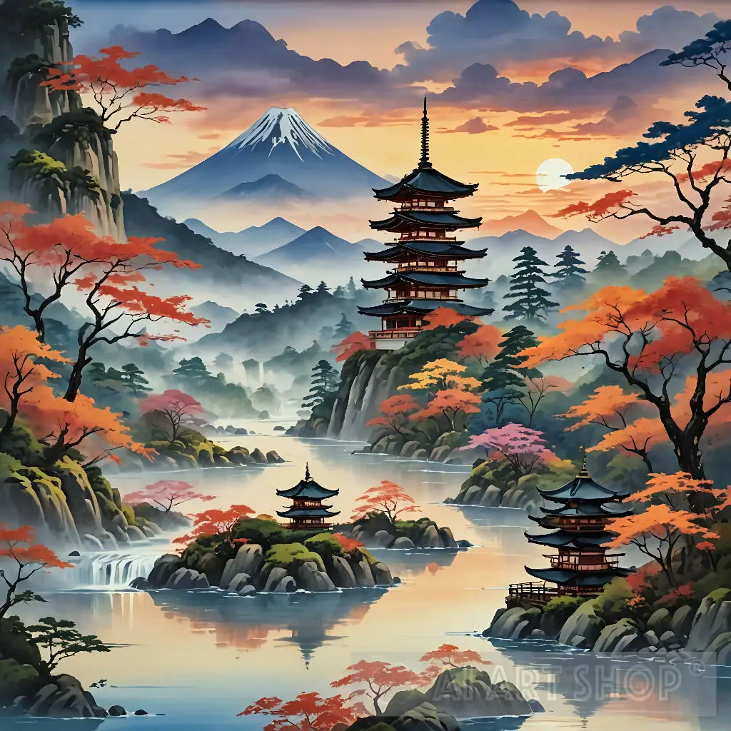 Japanese Landscape Ai Art #nature - Image 9