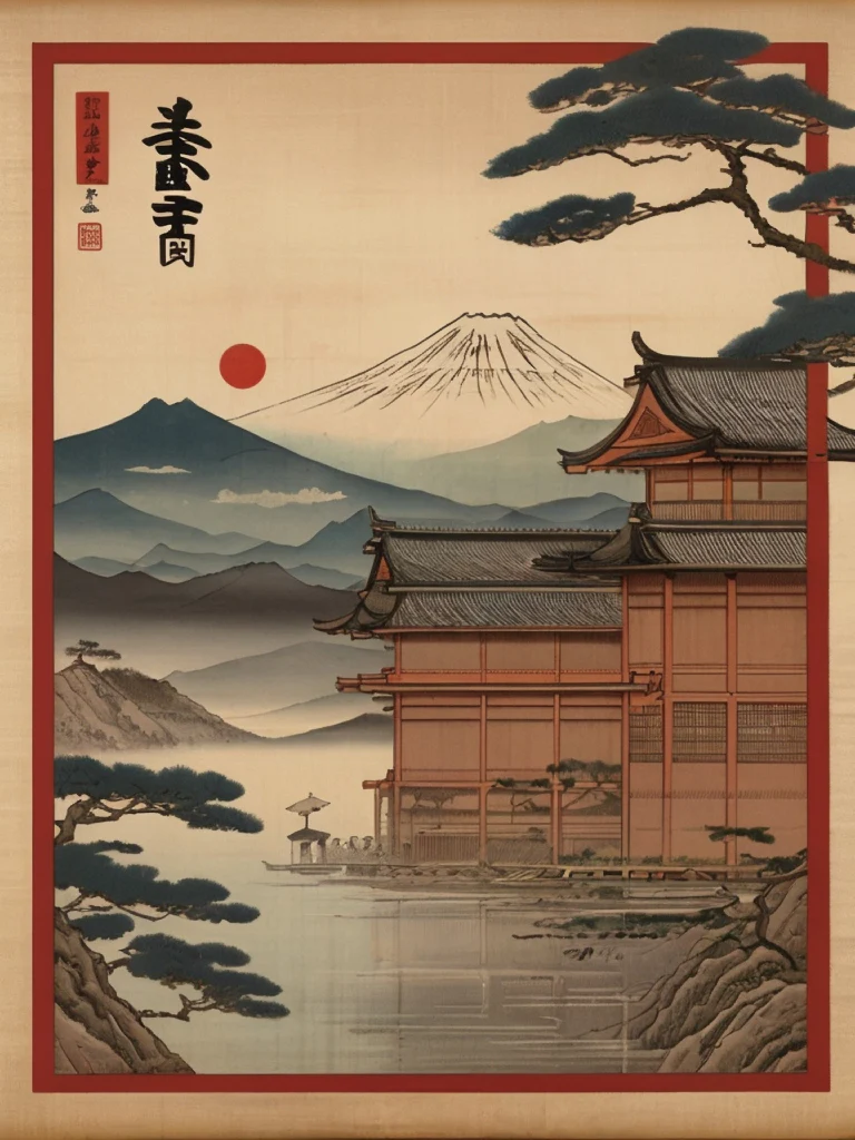 Japanese Triptych 3 of 3 - Image 2